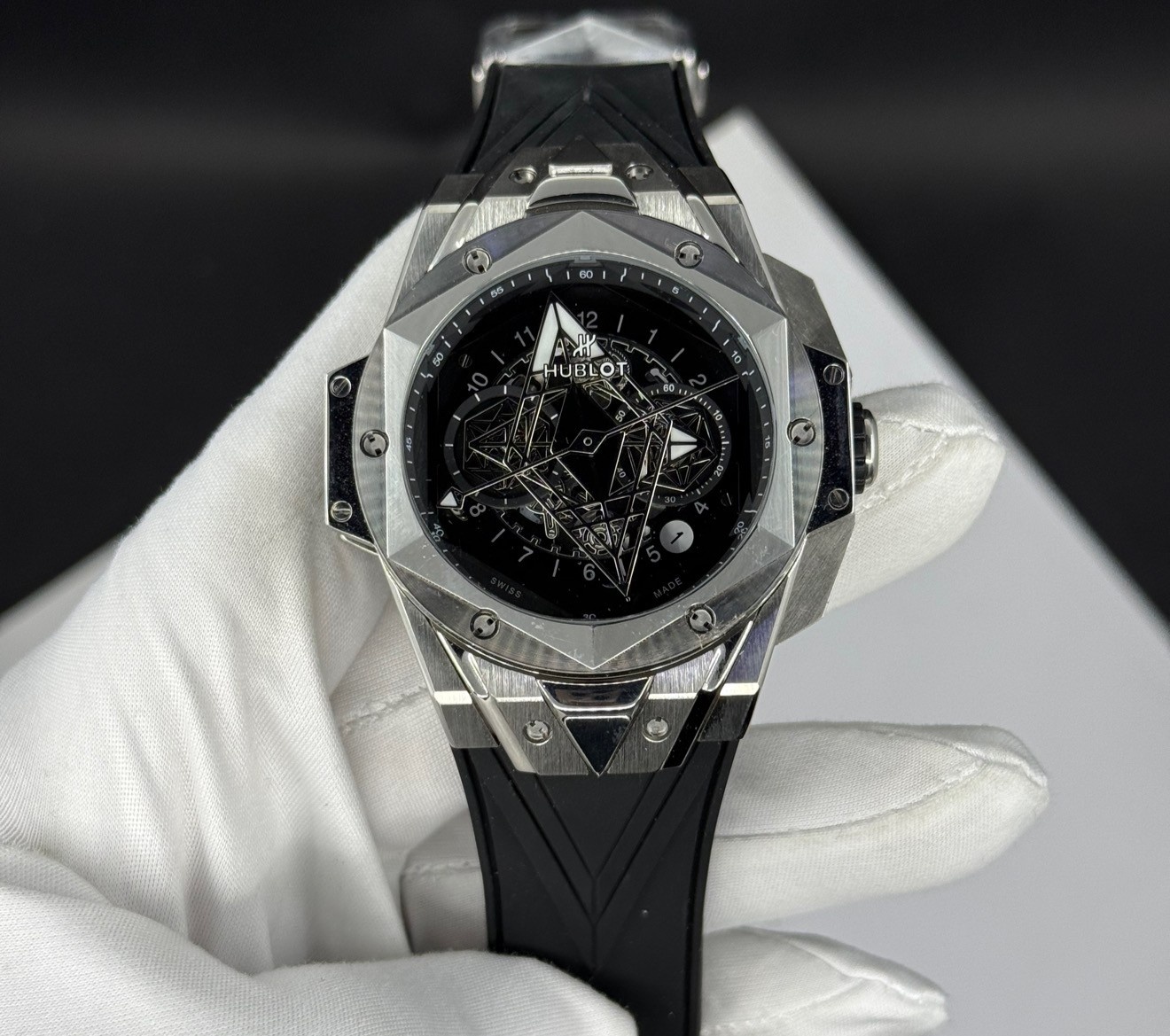 Hublot Big Bang Unico Sang Bleu 45mm Siyah Kadran Erkek Saati